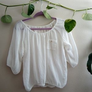 JCREW XS Sheer Blouse